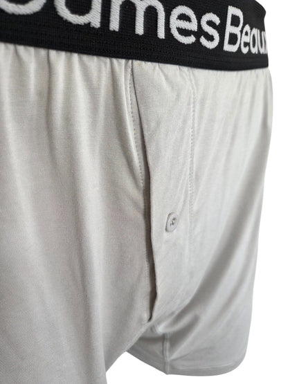 Men's Heather Gray 95% Viscose from Bamboo Boxer Shorts