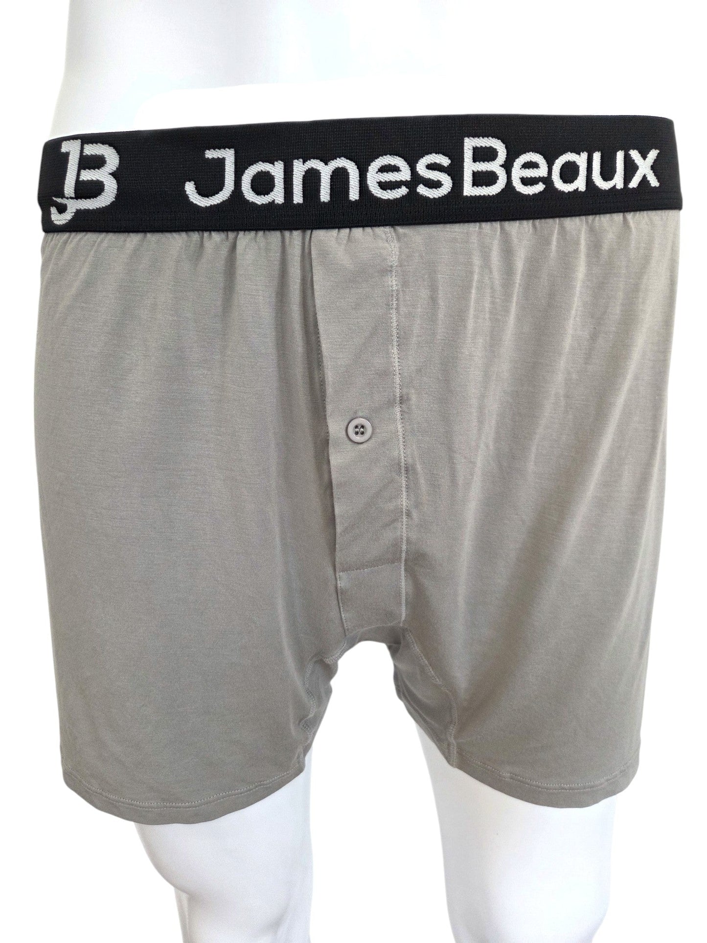 Men's Gray 95% Viscose from Bamboo Boxer Shorts