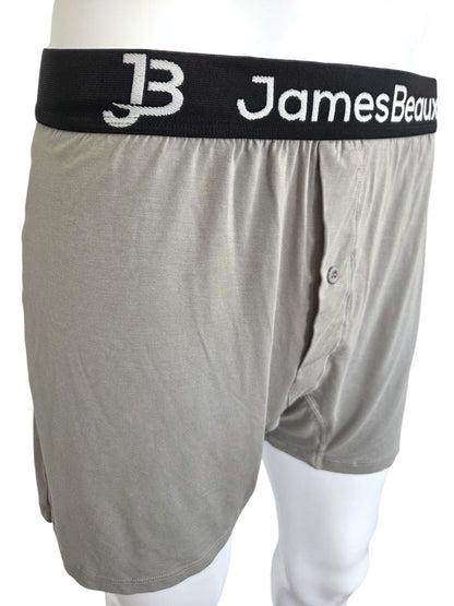 Men's Gray 95% Viscose from Bamboo Boxer Shorts