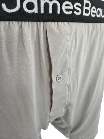 Men's Gray 95% Viscose from Bamboo Boxer Shorts
