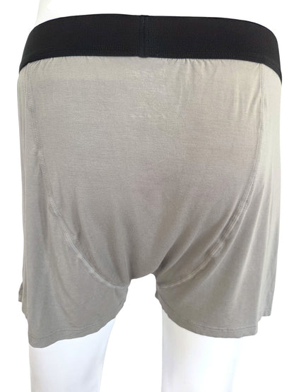 Men's Gray 95% Viscose from Bamboo Boxer Shorts