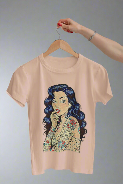 Vintage Tattoo's Are Trashy Pin Up Graphic Tee