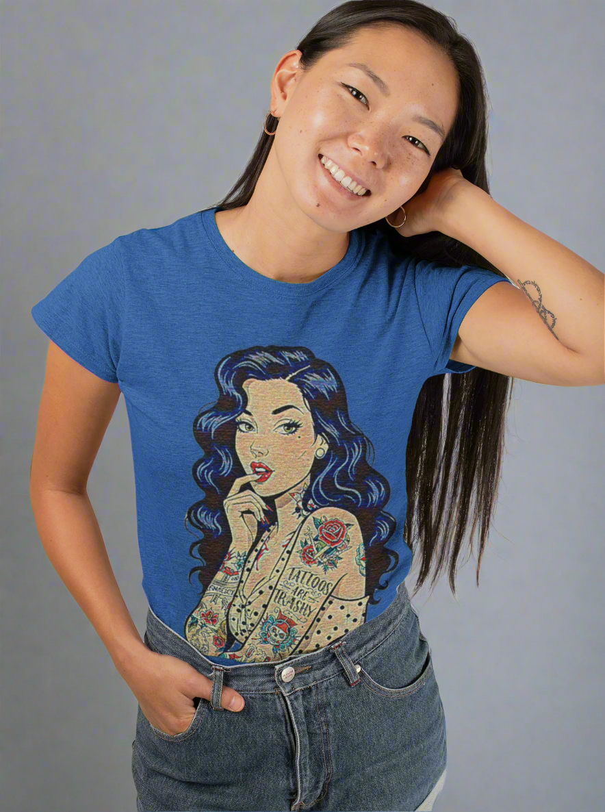 Vintage Tattoo's Are Trashy Pin Up Graphic Tee
