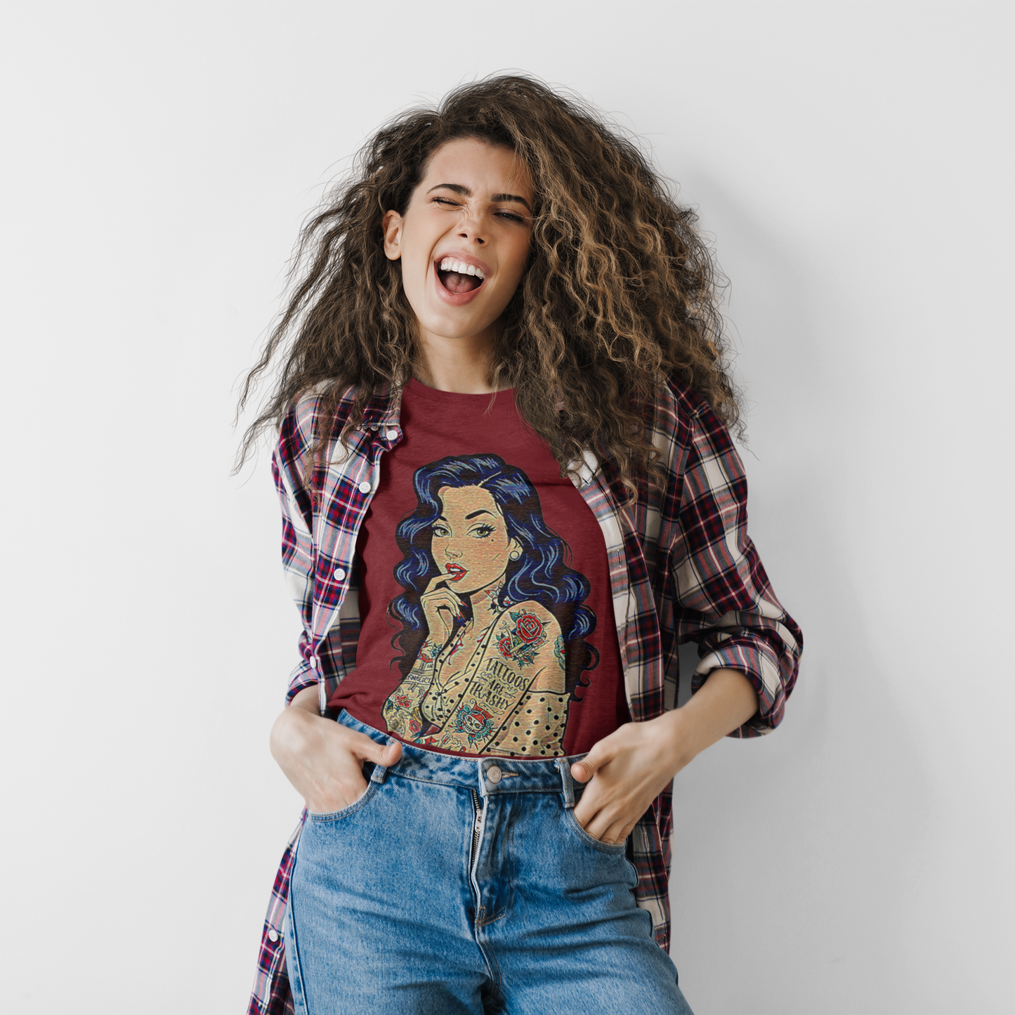 Vintage Tattoo's Are Trashy Pin Up Graphic Tee