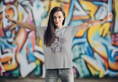 Vintage Pin Up Roses Are Red Graphic Tee