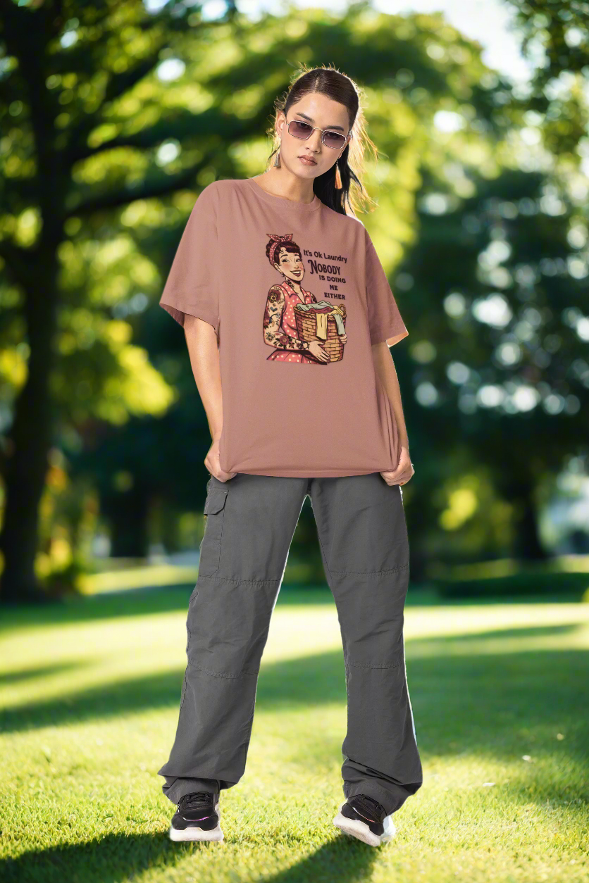 Vintage Laundry Humor Graphic Tee