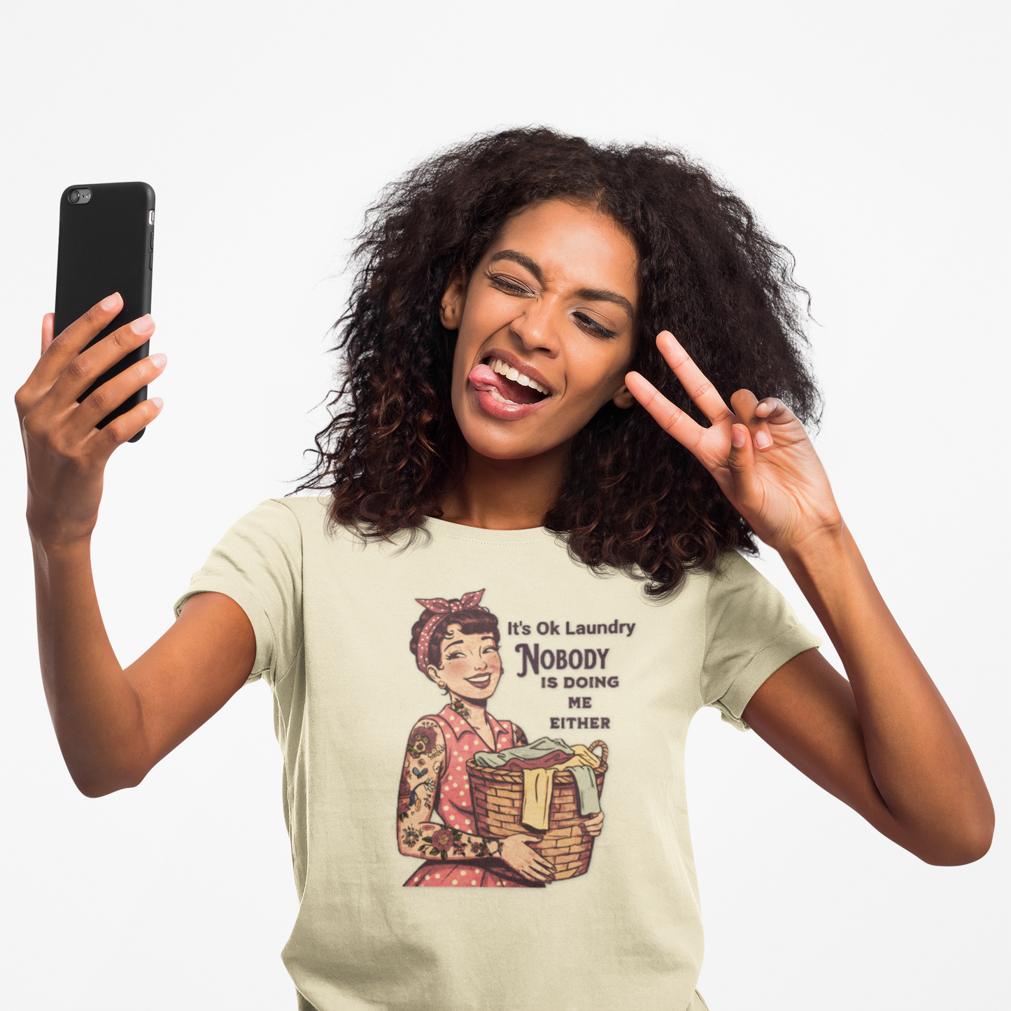 Vintage Laundry Humor Graphic Tee