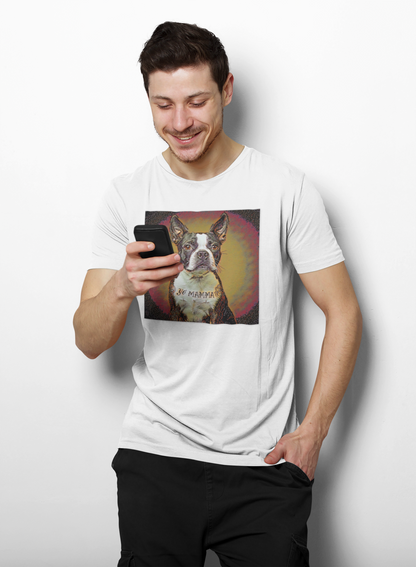 Boston Terrier Yo Mamma Tatted Graphic Tee