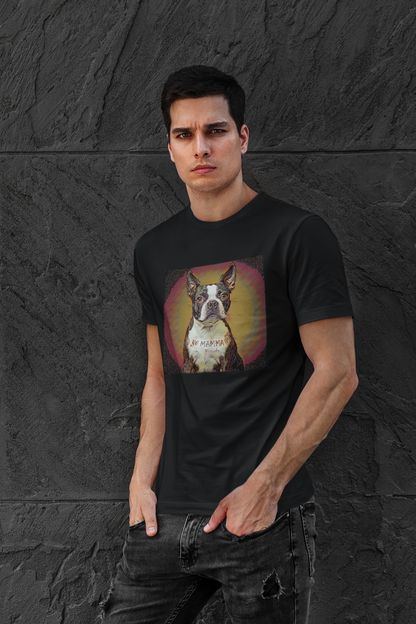 Boston Terrier Yo Mamma Tatted Graphic Tee