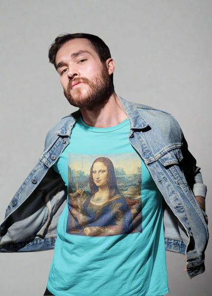 Tattooed Mona Lisa Edgy Graphic Tee