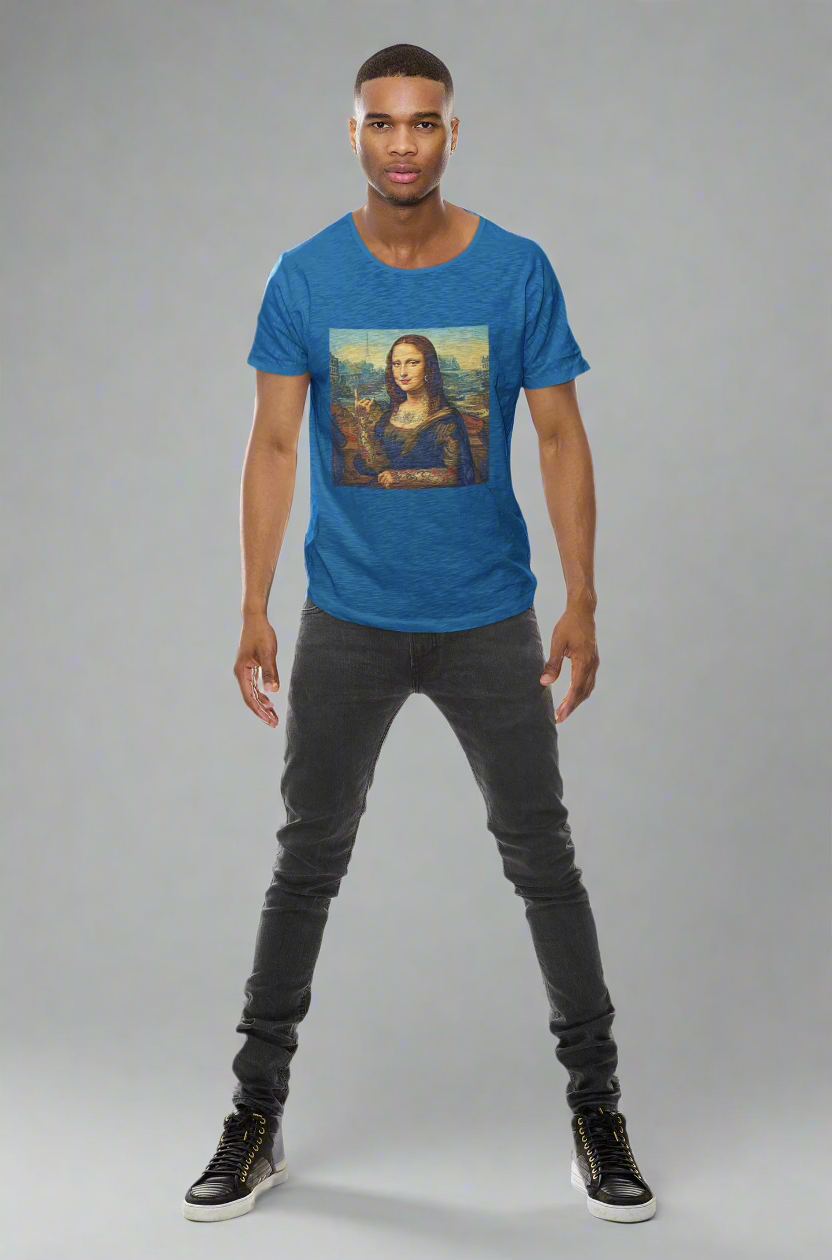 Tattooed Mona Lisa Edgy Graphic Tee