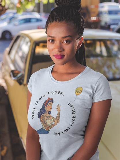 There Goes My Last F*** Slim Fit Graphic Tee