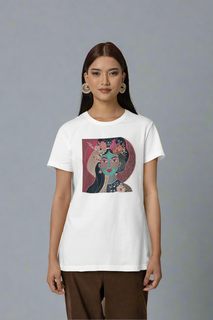 Floral Abstract Graphic Tee