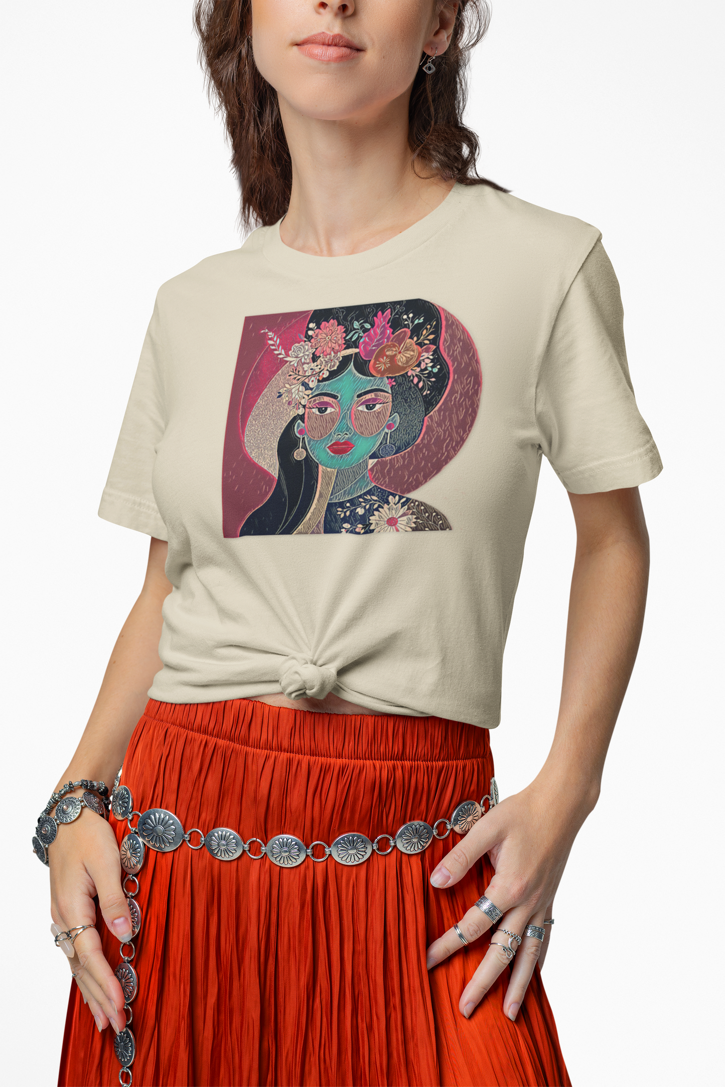 Floral Abstract Graphic Tee