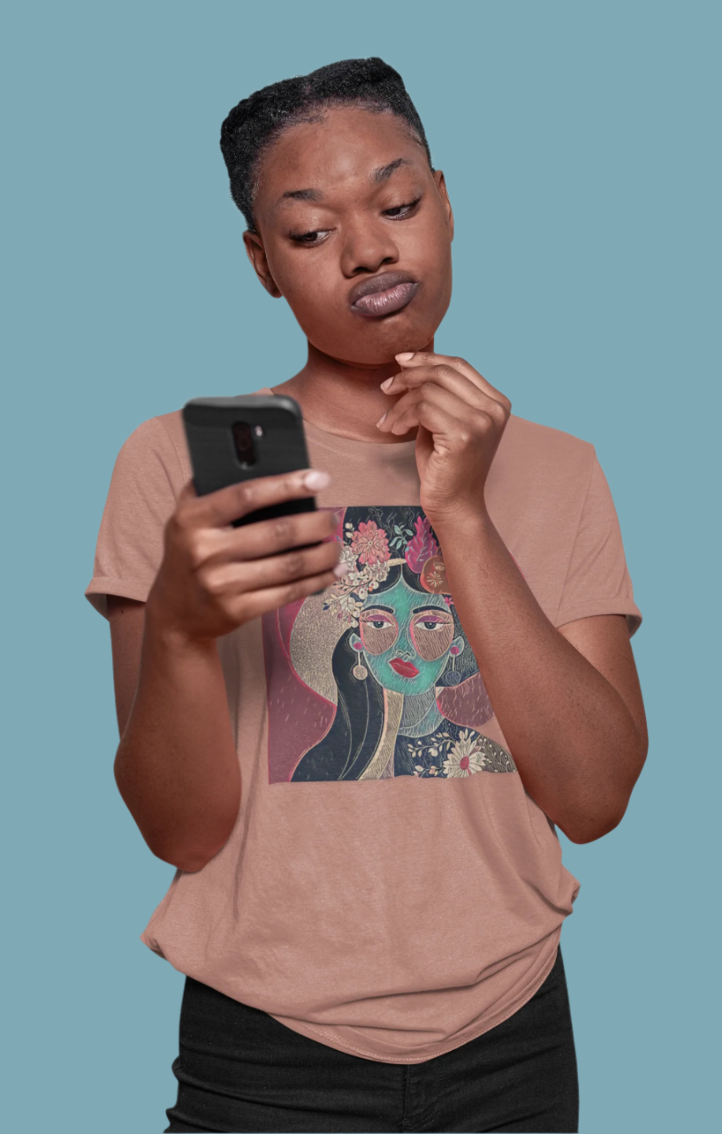 Floral Abstract Graphic Tee