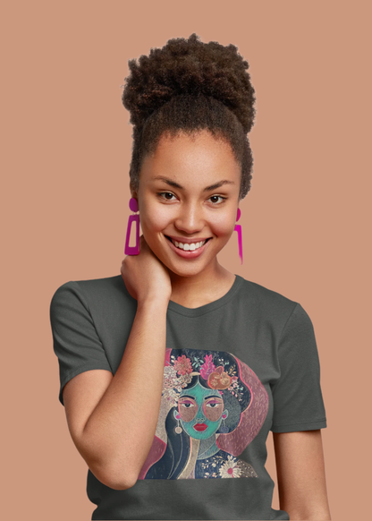 Floral Abstract Graphic Tee