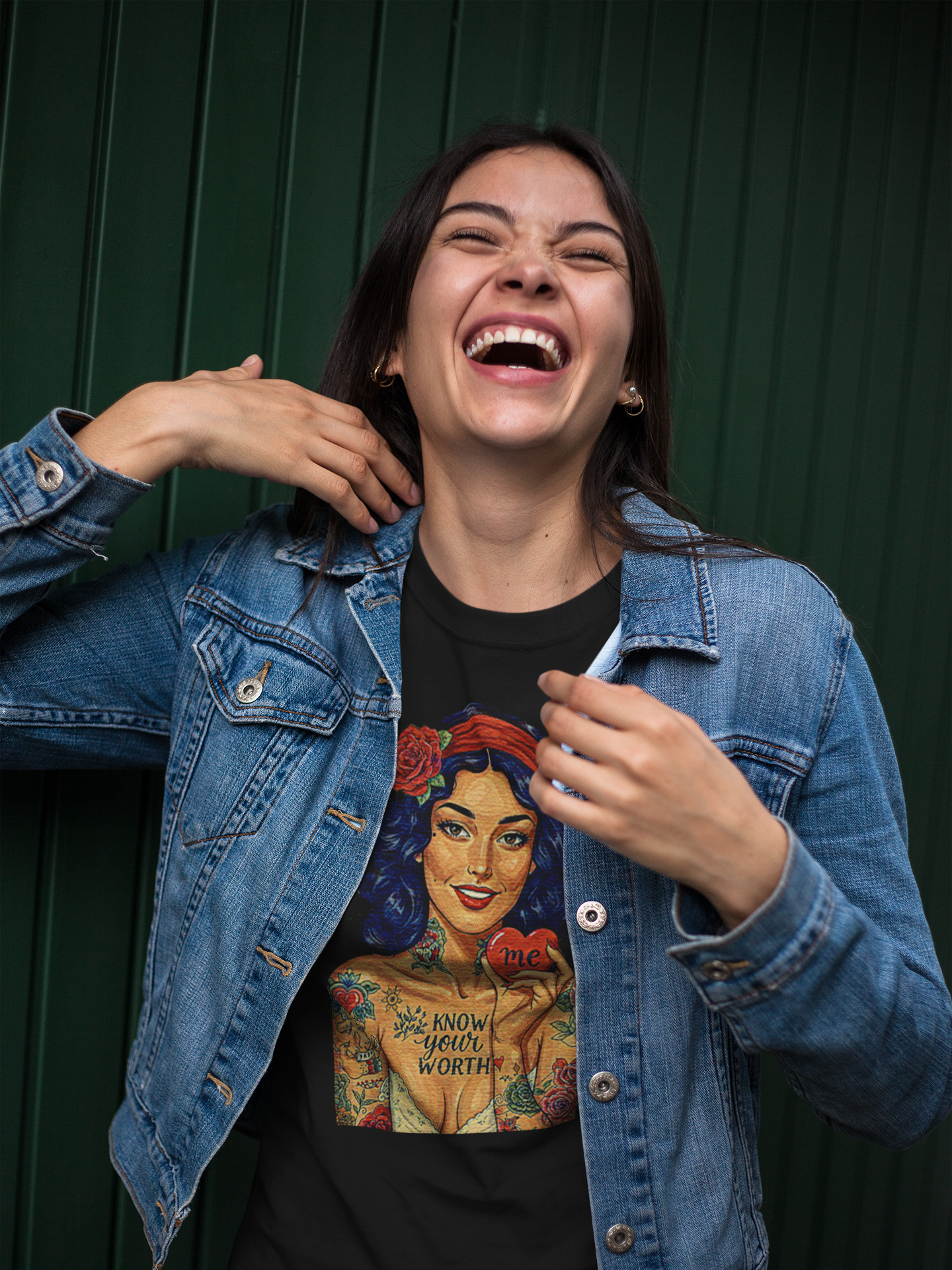 Know Your Worth Pin Up Graphic Tee