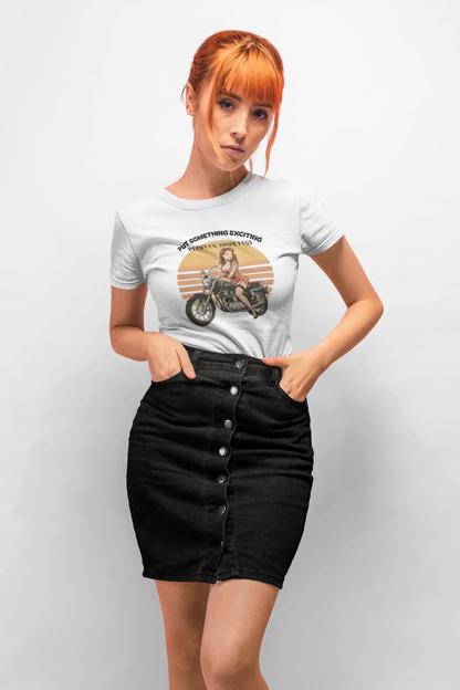 Put Something Exciting Between Your Legs Slim Fit Graphic Tee