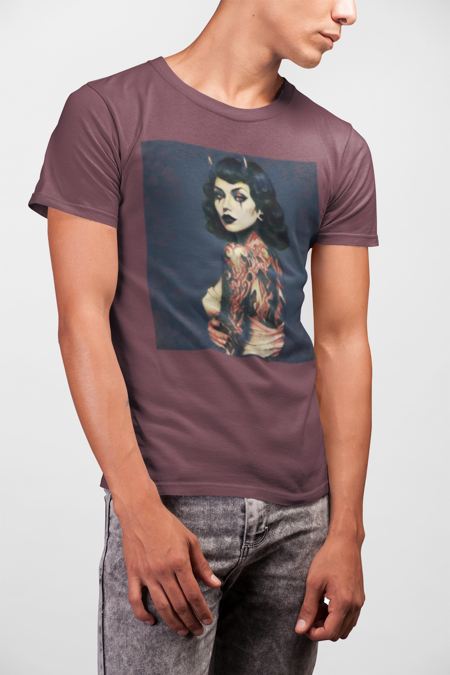 Contemporary Devlish Lady Graphic Tee