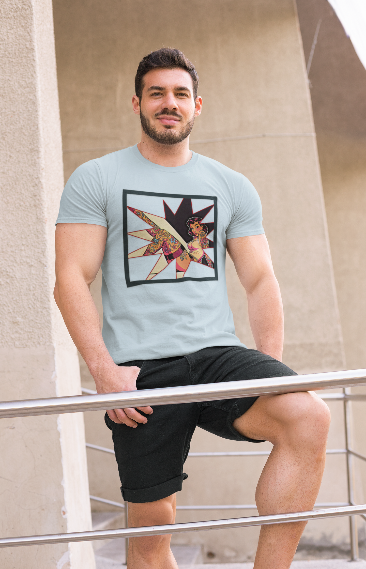 Star Pin Up Graphic Tee