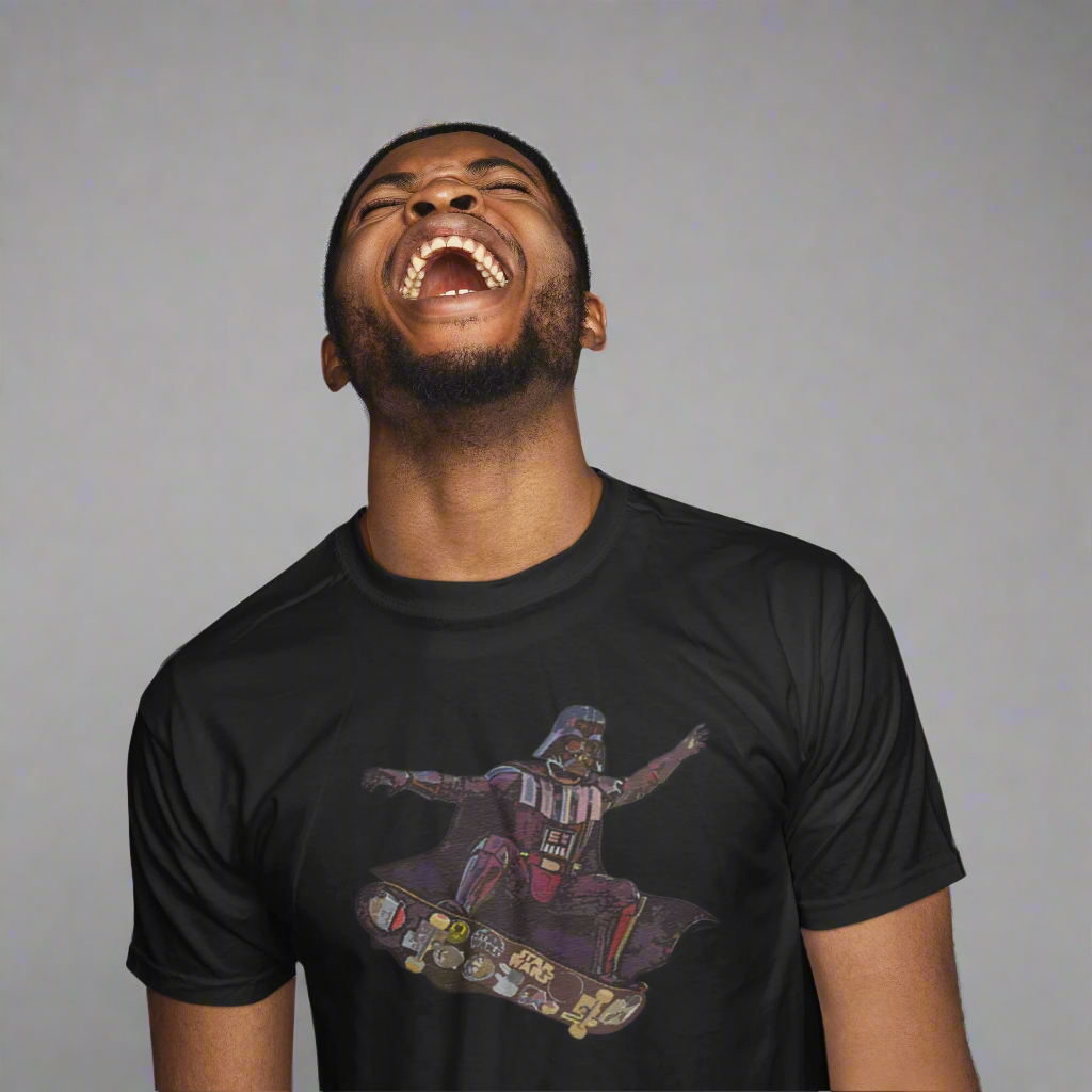 Darth Vader Skateboarding Graphic Tee