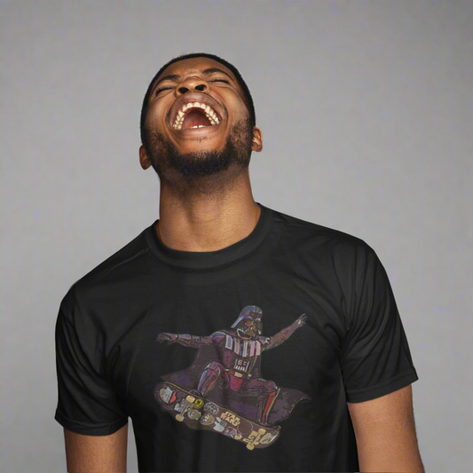 Darth Vader Skateboarding Graphic Tee