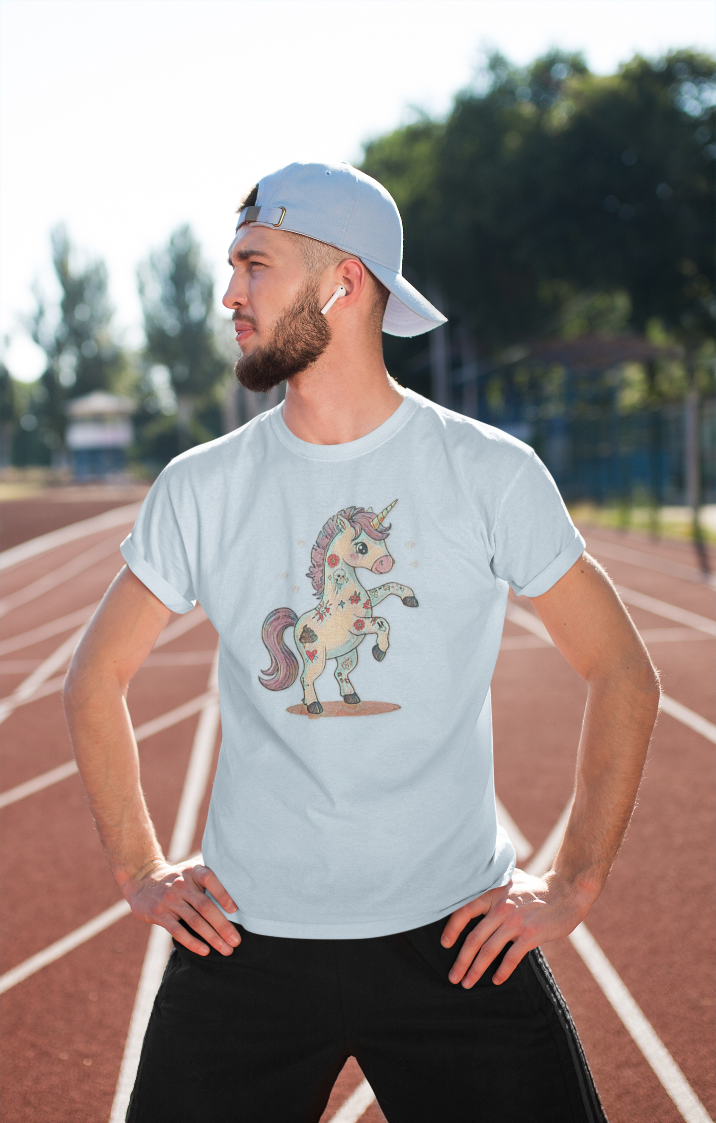 Tattooed Unicorn Graphic Tee