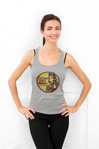 The Reason Why Hell is so Hot Pin-Up Racerback Tank