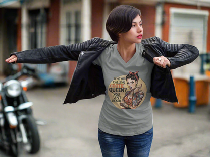 Cootie Queen V-Neck Graphic Tee