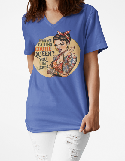 Cootie Queen V-Neck Graphic Tee
