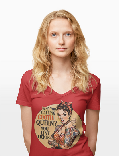 Cootie Queen V-Neck Graphic Tee