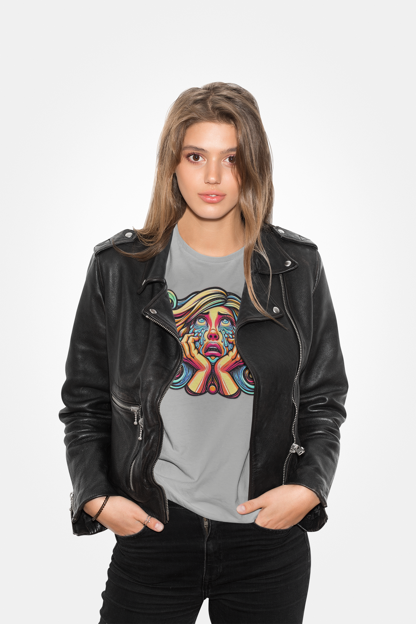 Colorful Artistic Tears Graphic Tee