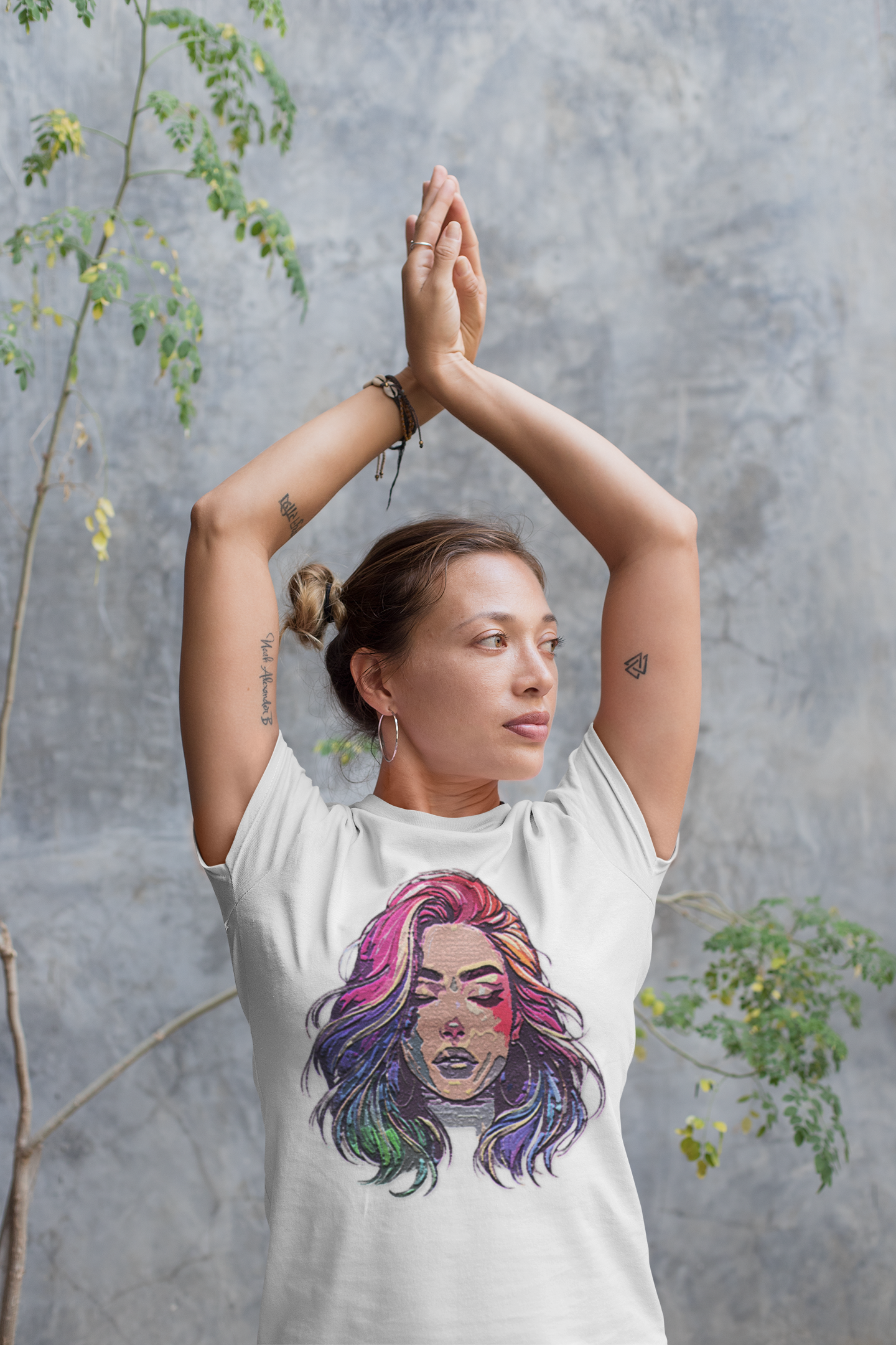 Vibrant Artistic Peace Of Mind Graphic Tee