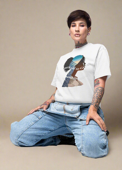 America is Great Silhouette Graphic Tee