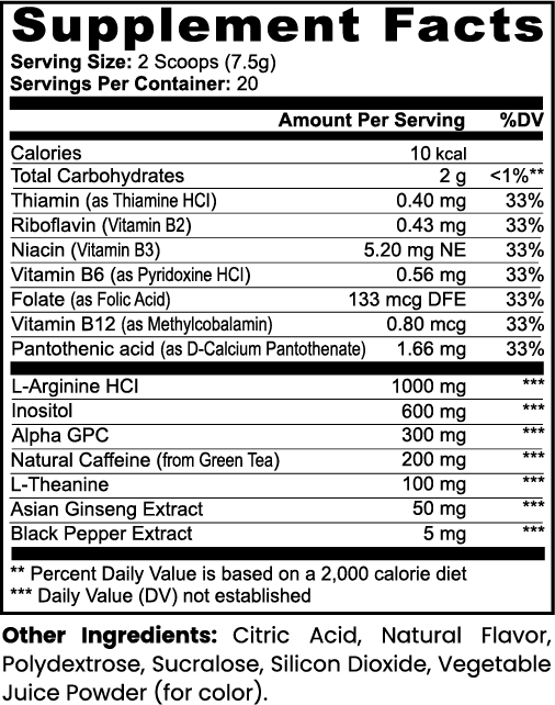 Focus Drink Mix (Sour Grape)