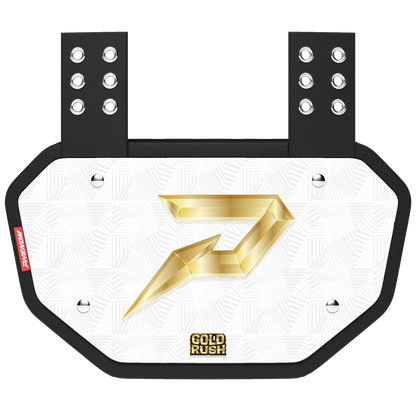 Phenom Elite Football Back Plate - Gold Rush White