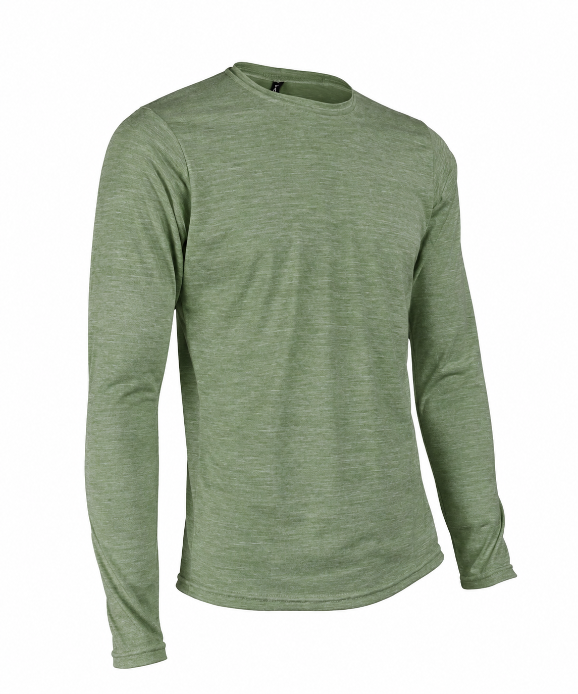 M. LIGHTWEIGHT MERINO LS TEE - MOSS HEATHER