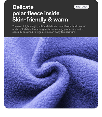 Kids Winter Fleece Beanie for Helmet Use