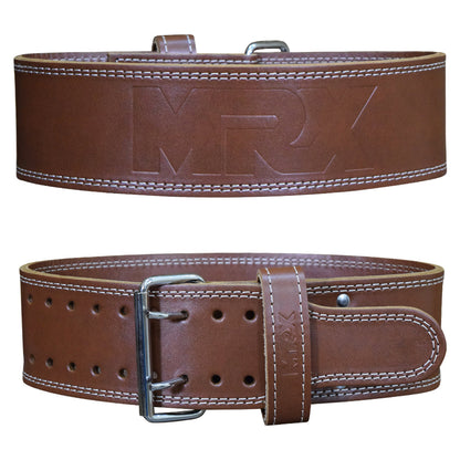 MRX Weightlifting Belt Leather Power lifting Unisex 4" Wide