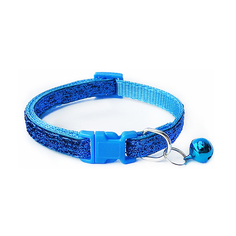 Adjustable Shiny Cat Collar With Bell