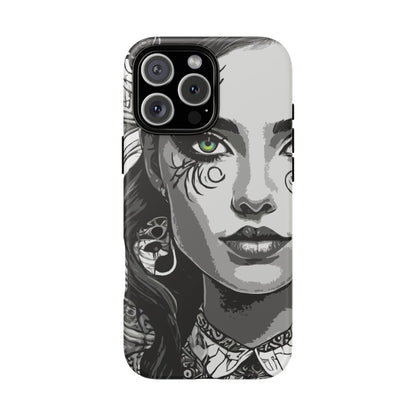 Green Eyed Devilish Beauty Tough Phone Case