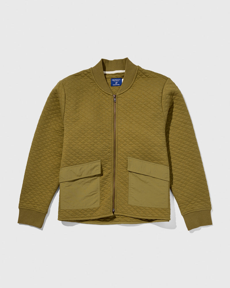 Quilted Bomber Jacket