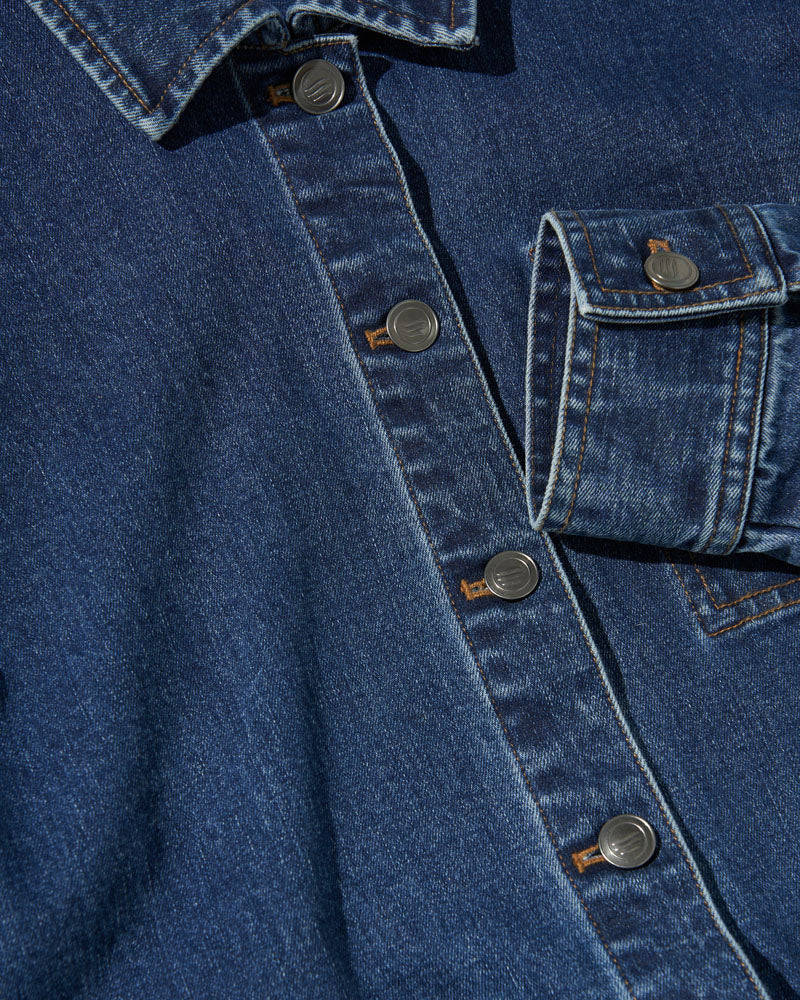 Organic Denim Painter's Jacket