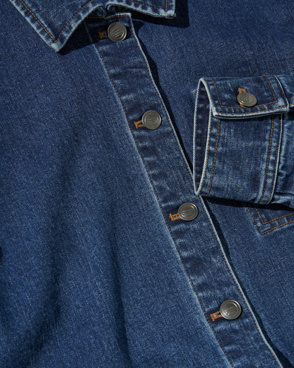 Organic Denim Painter's Jacket