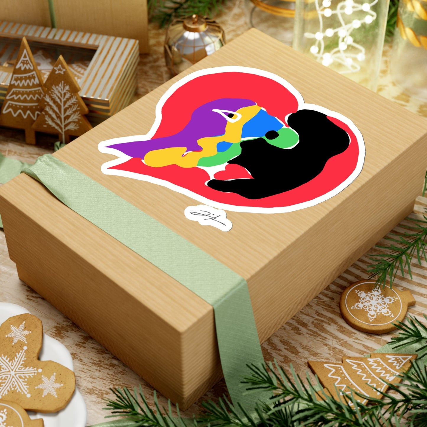 LA MANCHA HEART Stickers