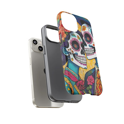 Loving Sugar Skull Couple Tough Phone Case