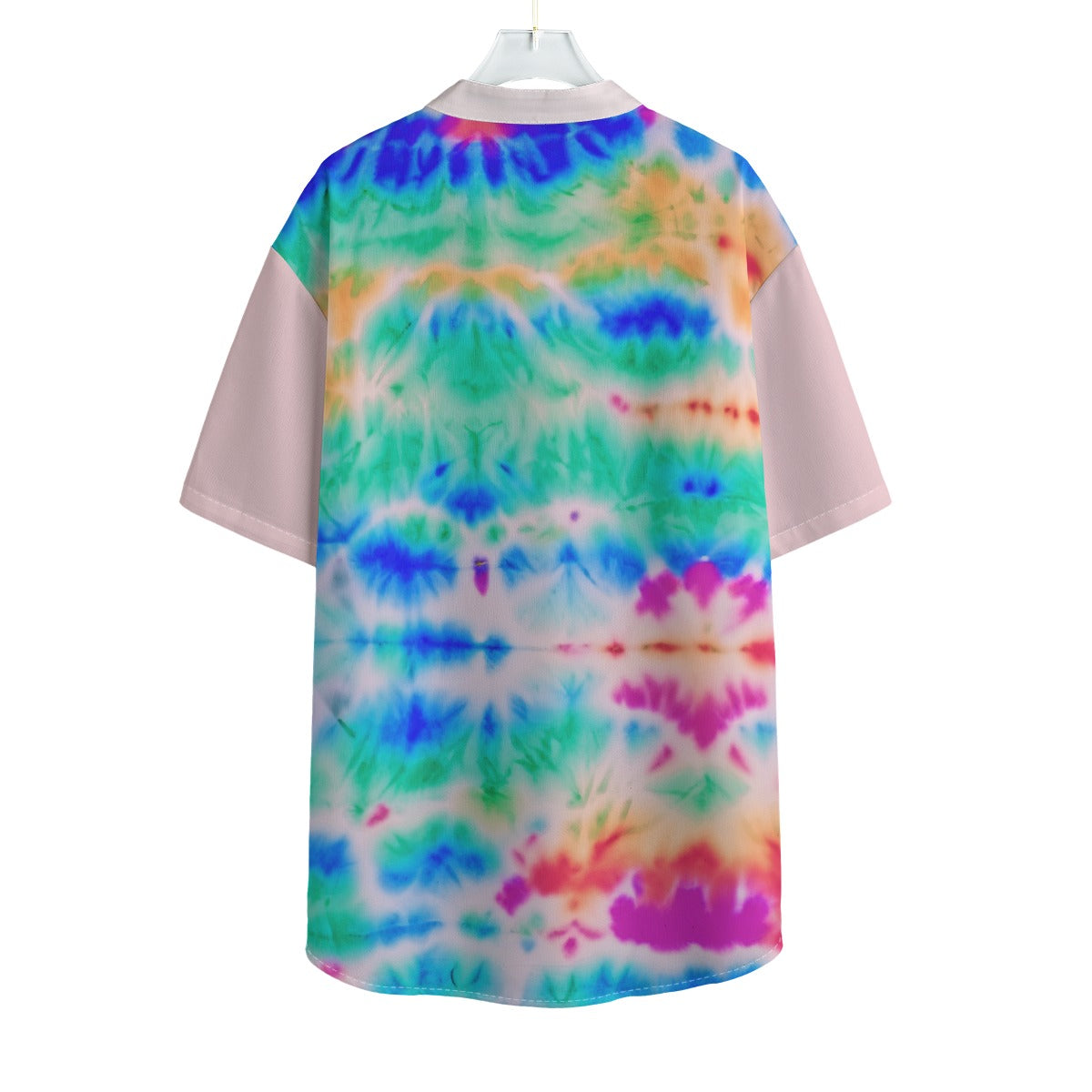 Tye Dye Men's Henley Short Sleeve Shirt
