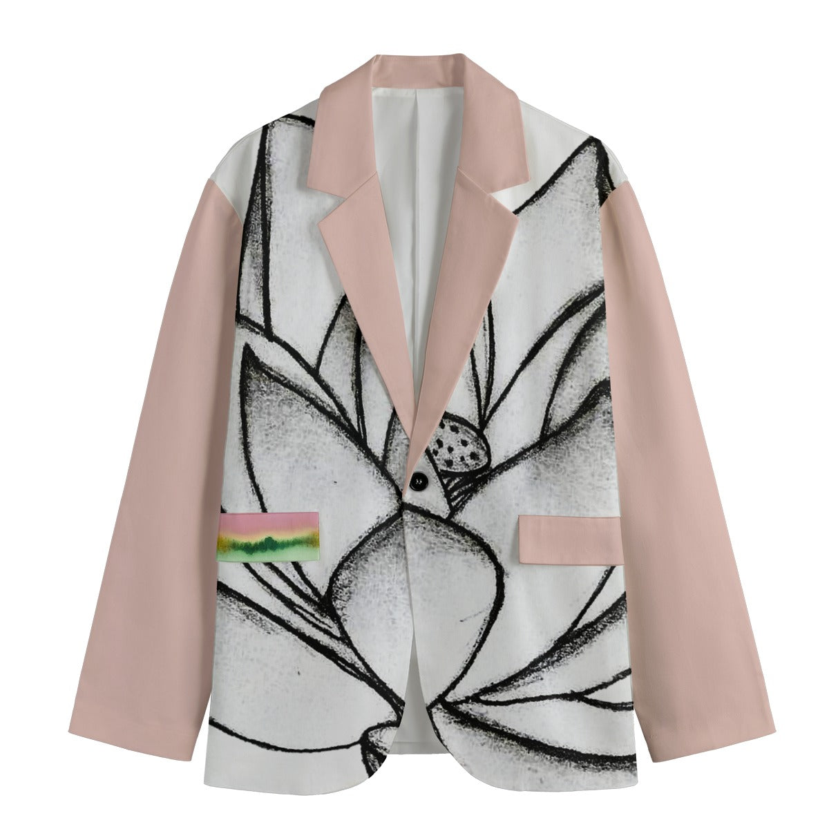 Lotus Bloom Cotton Blazer