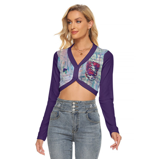 IKO PURP JUICE Women's Crop Top Blouse