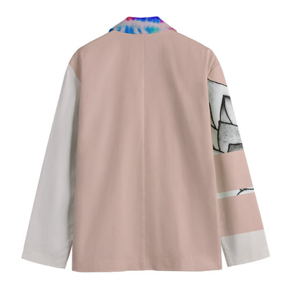 Shibori Lapel Lotus Cotton Blazer